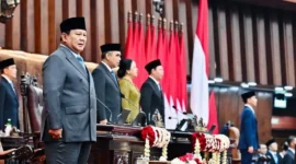 Presiden Prabowo menghadiri Sidang Tahunan MPR RI serta Sidang Bersama DPR RI dan DPD RI di Gedung Nusantara MPR/DPR/DPD RI, Jakarta, Jumat (14/8/2026). (Foto: BPMI Setpres)