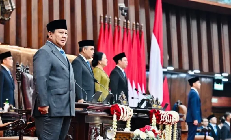Presiden Prabowo menghadiri Sidang Tahunan MPR RI serta Sidang Bersama DPR RI dan DPD RI di Gedung Nusantara MPR/DPR/DPD RI, Jakarta, Jumat (14/8/2026). (Foto: BPMI Setpres)