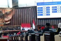 Presiden Prabowo saat menyampaikan Keterangan Pemerintah atas RUU tentang APBN 2027 beserta Nota Keuangan dan dokumen pendukungnya dalam Rapat Paripurna Pembukaan Masa Persidangan I DPR RI Tahun Sidang 2026–2027 di Gedung Nusantara, Kompleks Parlemen, Jakarta, Jumat (14/8/2026). (Foto: BPMI Setpres)