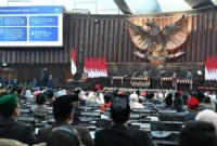 Presiden Prabowo saat pidato kenegaraan pada Sidang Tahunan MPR RI serta Sidang Bersama DPR RI dan DPD RI di Gedung Nusantara MPR/DPR/DPD RI, Jakarta, Jumat (14/8/2026). (Foto: BPMI Setpres)
