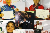 Sejumlah siswa SMPN 2 Padang meraih prestasi di berbagai kejuaraan karate dan pencak silat. (Foto: Pemko Padang)