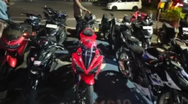 Polresta Padang mengamankan 21 motor knalpot brong dalam patroli KRYD pada 15–16 Agustus 2026. (Foto: Polda Sumbar)