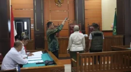 Suasana sidang Tipiring terhadap dua pelanggar Perda di PN Padang, Kamis (6/8/2026). (Foto: Dok. Humas Satpol PP Padang)