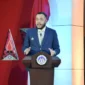 Wali Kota Padang Fadly Amran menyampaikan sambutan saat Seminar Pendidikan Padang Juara di Auditorium UNP, Kamis (6/8/2026). (Foto: Pemko Padang)