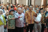 Ketua DPRD Sumbar Muhidi saat menyosialisasikan Perda Sumbar Nomor 5 Tahun 2020 tentang Ketenteraman, Ketertiban Umum dan Perlindungan Masyarakat, Sabtu (8/8/2026). (Foto: Ist)