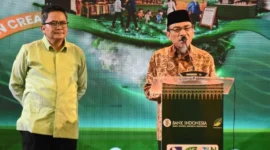 Wakil Wali Kota Padang Maigus Nasir menghadiri Closing Ceremony SCF 2026 di Grand Ballroom Pangeran Beach Hotel, Minggu (30/8/2026). (Foto: Pemko Padang)