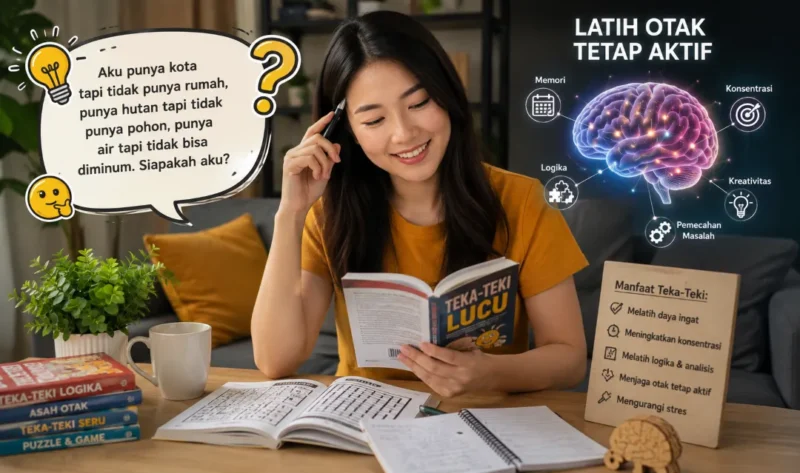 Ilustrasi teka-teki lucu. (Foto: AI Generated)