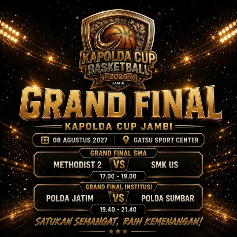 Tim Basket Bhayangkara Polda Sumbar melaju ke final turnamen nasional setelah mengalahkan Polda Bali dengan skor 79-76. (Foto: Polda Sumbar)