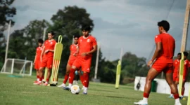 Timnas Indonesia U-20 siap tempur menghadapi Malaysia U-20 di pertandingan perdana Grup H Kualifikasi Piala Asia U-20 2027 di Lao National Stadium KM16, Senin (31/8/2026) pukul 16.00 WIB. (Foto: PSSI)