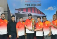 Wali Kota Padang Fadly Amran membuka Turnamen 128 Pool Oriental Billiards Piala Bergilir Wali Kota Cup Seri II Tahun 2026 di Kampung Pondok, Padang Barat, Sabtu (22/8/2026). (Foto: Pemko Padang)