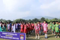 Sebanyak 24 tim mengikuti Turnamen Sepak Bola U-13 Piala Wali Kota Padang 2026 di Lapangan Sepak Bola Kampung Pisang, Kelurahan Batipuh Panjang, Kecamatan Koto Tangah, Minggu (30/8/2026). (Foto: Pemko Padang)