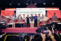 Asosiasi Bank Pembangunan Daerah (Asbanda) bersama Bank Bengkulu menggelar malam puncak Penarikan Undian Nasional Tabungan Simpeda Tahun XXXVII-2026, di Halaman Kantor Gubernur Bengkulu, Jumat (21/8/2026).