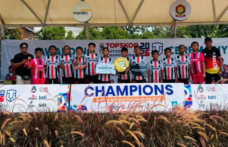 Victory FS Payakumbuh juara Liga TopSkor Nasional U-12 2026. (Foto: MC Payakumbuh)