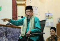 Wakil Wali Kota Padang Maigus Nasir menghadiri Peringatan Maulid Nabi Muhammad SAW 1448 Hijriah di Masjid Al Huda, Jalan Jati Rumah Gadang, Kelurahan Jati, Kecamatan Padang Timur, Jumat (28/8/2026). (Foto: Pemko Padang)
