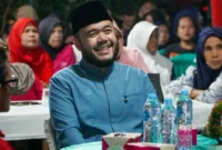 Wali Kota Padang Fadly Amran saat menutup rangkaian perayaan HUT ke-81 RI yang digelar IPEKAB, Senin (24/8/2026) malam. (Foto: Pemko Padang)