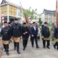 Wali Kota Padang Fadly Amran bersama Wakil Wali Maigus Nasir, Ketua DPRD Padang Muharlion dan saat akan mengikuti Rapat Paripurna Istimewa DPRD Padang.