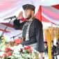 Wali Kota Padang, Fadly Amran memimpin Upacara Peringatan HUT ke-81 Kemerdekaan RI tingkat Kota Padang di Lapangan Upacara Balai Kota Padang, Senin (17/8/2026) pagi. (Foto: Pemko Padang)