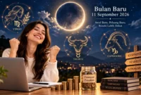 Ilustrasi 3 zodiak diprediksi beruntung soal keuangan pada 11 September 2026. (Foto: AI Generated)
