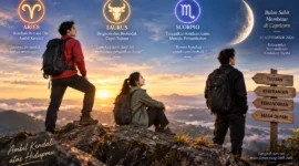 Ilustrasi 3 zodiak ini diprediksi makin berdaya pada 21 September 2026. (Foto: AI Generated)
