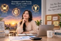 Ilustrasi 3 zodiak mulai keluar dari masalah keuangan 22 September 2026. (Foto: AI Generated)