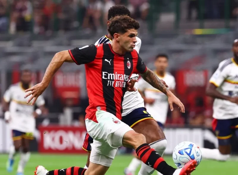 AC Milan menang 3-0 atas Lecce pada pekan kelima Serie A 2026/2027. (Foto: IG @acmilan)