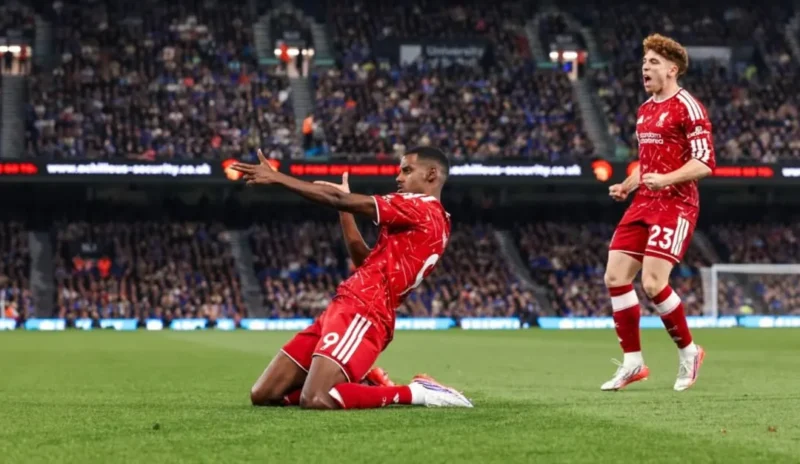 Alexander Isak mencetak dua gol saat Liverpool menang 2-0 atas Ipswich Town pada pekan ketiga Liga Inggris 2026/2027. (Foto: IG @alex_isak)