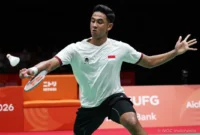 Pebulu tangkis tunggal putra Indonesia, Alwi Farhan meraih medali perunggu pada Asian Games Aichi-Nagoya 2026. (Foto: Dok. NOCI)