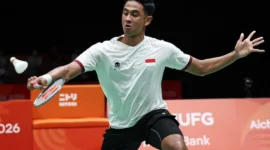 Pebulu tangkis tunggal putra Indonesia, Alwi Farhan meraih medali perunggu pada Asian Games Aichi-Nagoya 2026. (Foto: Dok. NOCI)