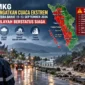 Ilustrasi BMKG Stasiun Meteorologi Kelas II Minangkabau memperingatkan cuaca ekstrem Sumbar 11–13 September. (Foto: AI Generated)