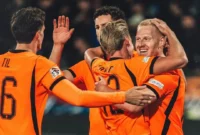 Mexx Meerdink mencetak dua gol untuk kemenangan tim Oranje. (Foto: IG @onsoranje)