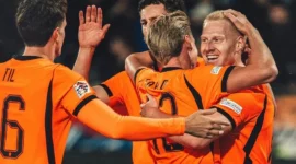 Mexx Meerdink mencetak dua gol untuk kemenangan tim Oranje. (Foto: IG @onsoranje)