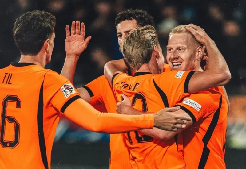 Mexx Meerdink mencetak dua gol untuk kemenangan tim Oranje. (Foto: IG @onsoranje)