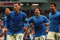 Para pemain Brighton & Hove Albion merayakan gol ke gawang Arsenal. (Foto: IG @officialbhafc)
