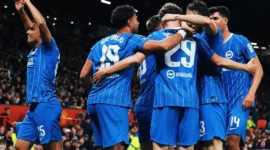 Brighton menang 3-2 atas Man United di Old Trafford. (Foto: IG @officialbhafc)