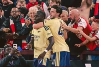Bukayo Saka sukses membawa Arsenal unggul 1-0 atas Aston Villa di Villa Park, Selasa (1/9/2026) dini hari WIB. (Foto: IG @arsenal)
