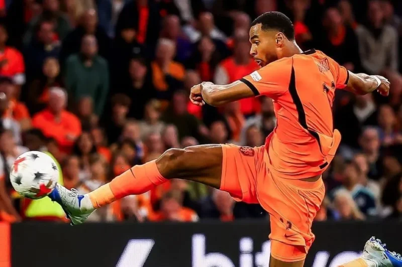 Cody Gakpo menyelamatkan Belanda dari kekalahan dan memastikan hasil imbang 1-1 melawan Jerman. (Foto: IG @brfootball)