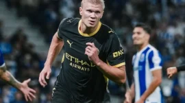 Erling Haaland mencetak dua gol saat Manchester City menang atas FC Porto dalam laga Liga Champions di Estadio do Dragao, Rabu (9/9/2026) dini hari WIB. (Foto: IG @mancity)