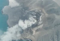 Erupsi Anak Gunung Krakatau berakhir. (Foto: Kementerian ESDM)