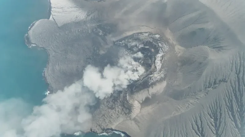 Erupsi Anak Gunung Krakatau berakhir. (Foto: Kementerian ESDM)