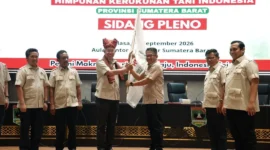 Wakil Ketua DPRD Sumbar Evi Yandri memimpin HKTI Sumbar 2026–2031. (Foto: Ist)