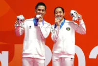 Ganda campuran Indonesia Amri Syahnawi/Nita Violina Marwah meraih medali perak pada Asian Games 2026. Foto: Dok. NOCI)