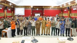 
Pemprov Sumbar berkolaborasi dengan Pemko Pariaman menggelar Gladi Kesiapsiagaan Bencana Gempa Bumi dan Tsunami, Selasa (29/9/2026). (Foto: Diskominfo Pariaman)
