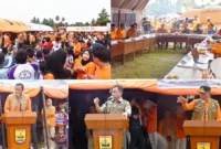 Puncak Gladi Kesiapsiagaan Bencana Gempa Bumi dan Tsunami Provinsi Sumbar 2026 di Kota Pariaman, Rabu (30/9/2026). (Foto: Diskominfo Pariaman)