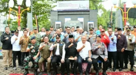 Wali Kota Padang Fadly Amran saat Peringatan HKB Padang 2026 di Monumen Gempa Padang, Rabu (30/9/2026). (Foto: Pemko Padang)