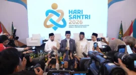 Media Gathering Peluncuran Logo, Tema dan Rangkaian Acara Hari Santri 2026, Selasa (22/9/2026). (Foto: Rima Febrina Hirman/Kemenag)