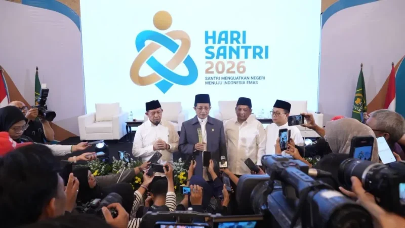 Media Gathering Peluncuran Logo, Tema dan Rangkaian Acara Hari Santri 2026, Selasa (22/9/2026). (Foto: Rima Febrina Hirman/Kemenag)