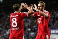 Harry Kane (kanan) mencetak dua gol untuk Die Roten. (Foto: IG @fcbayern)