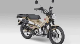 Honda CT125 hadir dengan warna baru Matte Fresco Brown. (Foto: PT AHM)