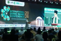 Menag Nasaruddin Umar saat membuka International Grand Imam Conference (IGIC) 2026 di Jakarta, Sabtu (26/9/2026). (Foto: Fadlil Chairil/Kemenag)
