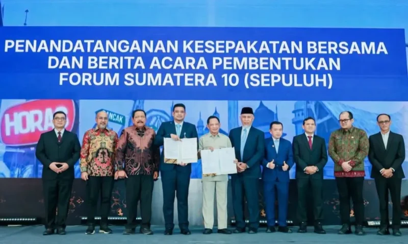 Gubernur Sumbar Mahyeldi menghadiri Pertemuan Tingkat Menteri IMT-GT ke-32 di Medan, Sumatera Utara, Kamis (10/9/2026). (Foto: ADPSB)